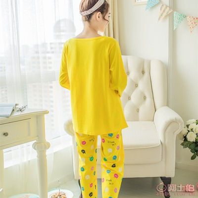 春秋季孕婦純棉長袖睡衣套裝 舒適與實用的完美結合